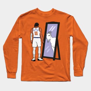 Jalen Brunson Mirror GOAT Long Sleeve T-Shirt